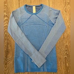 Ivivva Fly Tech Long Sleeves Blue Top - Size 8